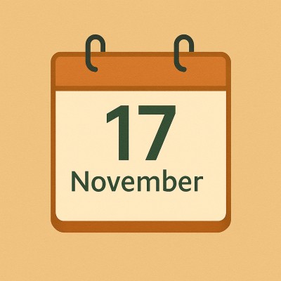 Historischer Kalender – 17. November